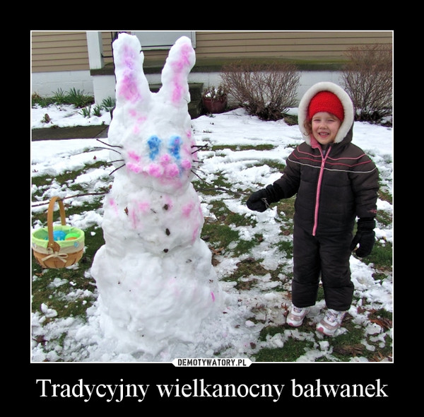 Tradycyjny wielkanocny bałwanek