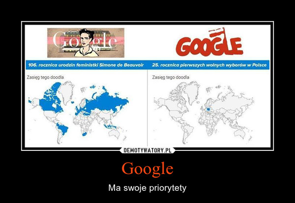 Google – Ma swoje priorytety 