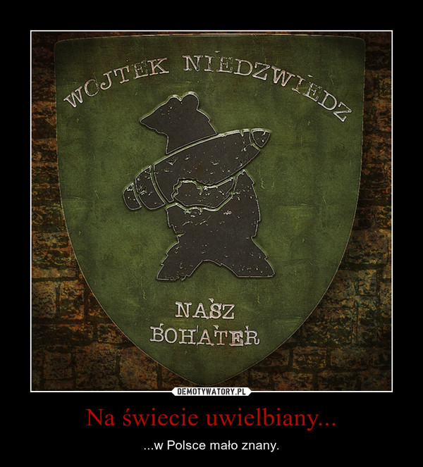 Na świecie uwielbiany... – ...w Polsce mało znany. 