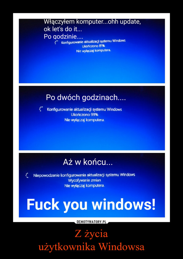 Z życiaużytkownika Windowsa –  