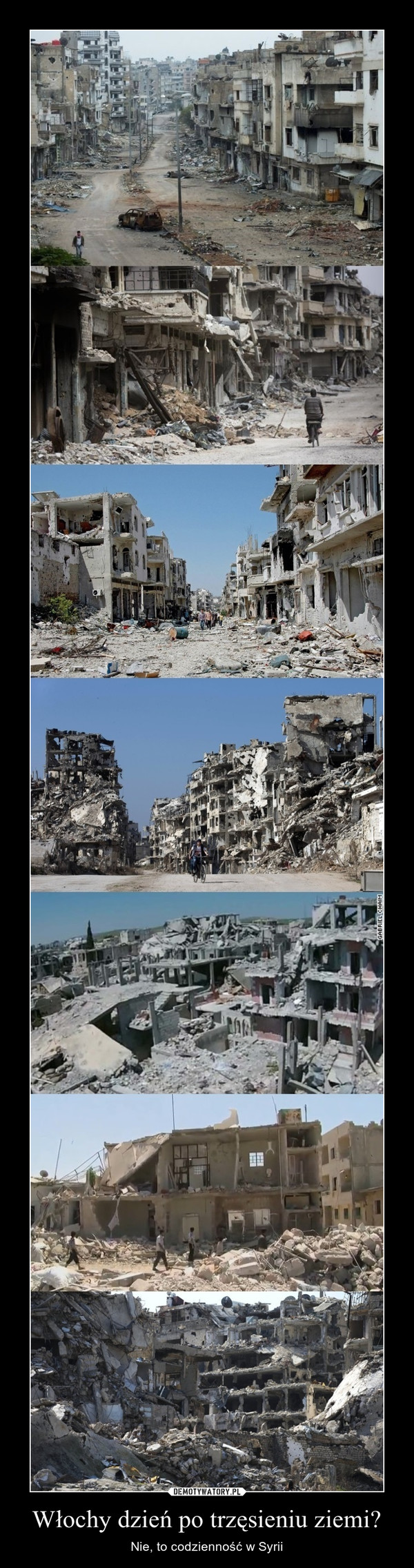 Włochy dzień po trzęsieniu ziemi? – Nie, to codzienność w Syrii 