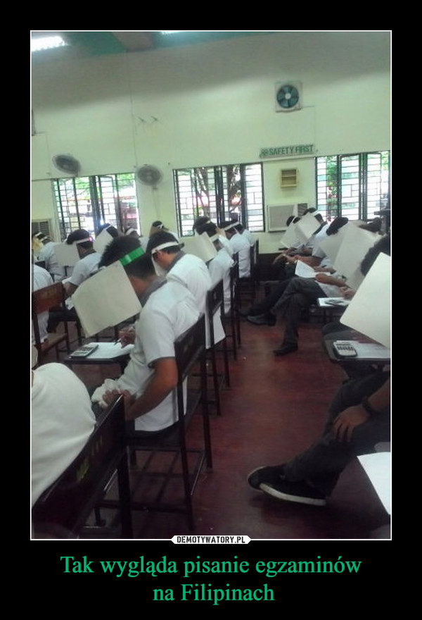 Tak wygląda pisanie egzaminów na Filipinach –  