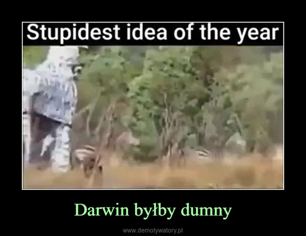 Darwin byłby dumny –  