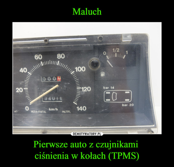 Maluch Pierwsze auto z czujnikami 
ciśnienia w kołach (TPMS)