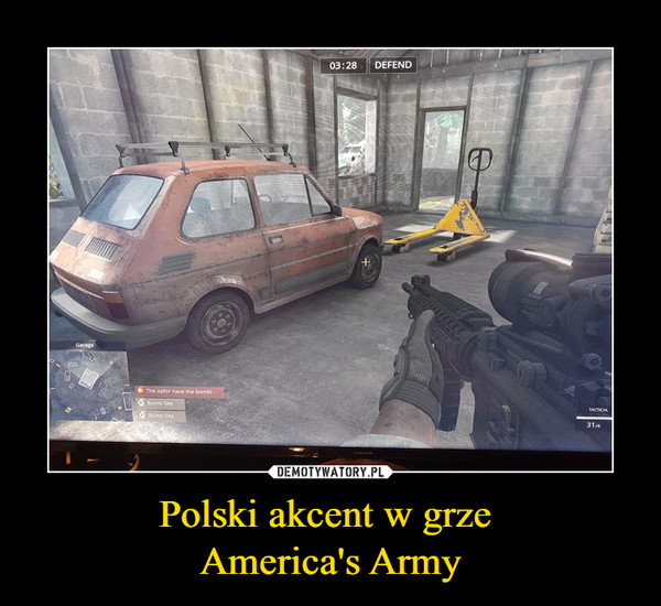 Polski akcent w grze 
America's Army