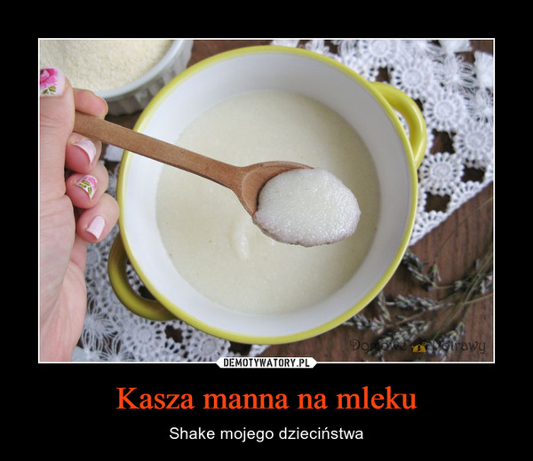Kasza manna na mleku – Shake mojego dzieciństwa 