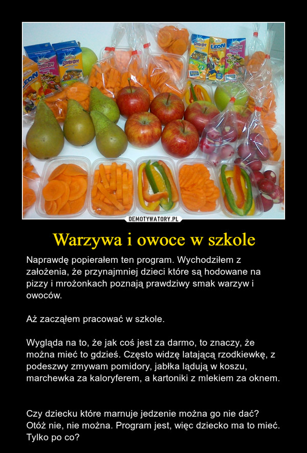 Warzywa i owoce w szkole