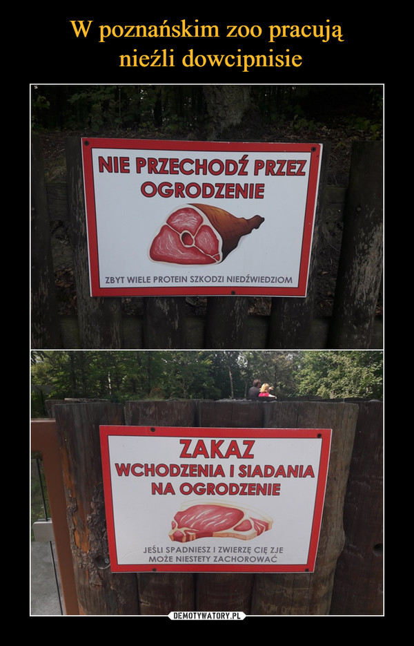 W poznańskim zoo pracują
 nieźli dowcipnisie