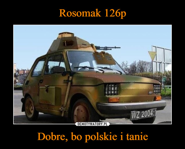 Rosomak 126p Dobre, bo polskie i tanie