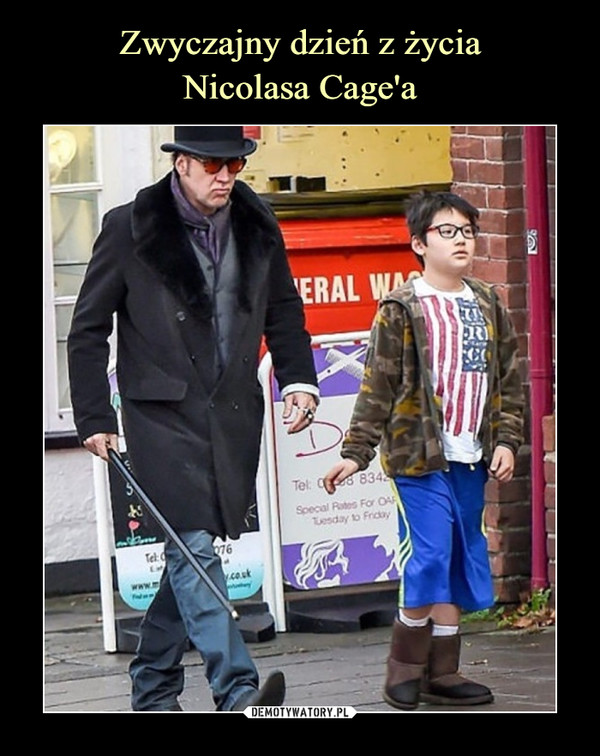 Zwyczajny dzień z życia
Nicolasa Cage'a
