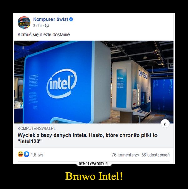 Brawo Intel!