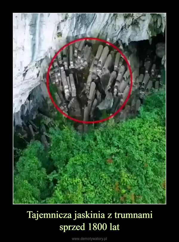 Tajemnicza jaskinia z trumnamisprzed 1800 lat –  