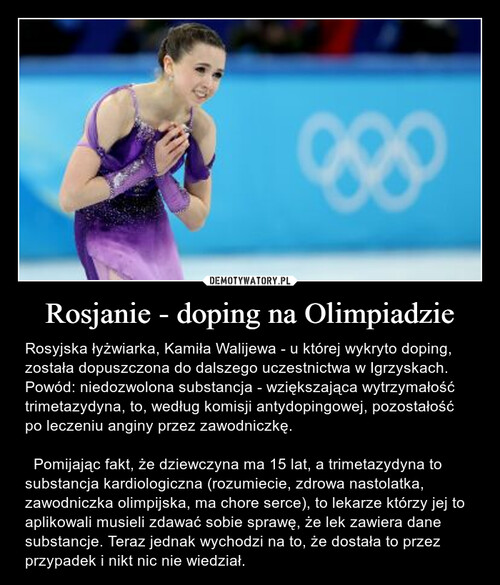 Rosjanie - doping na Olimpiadzie