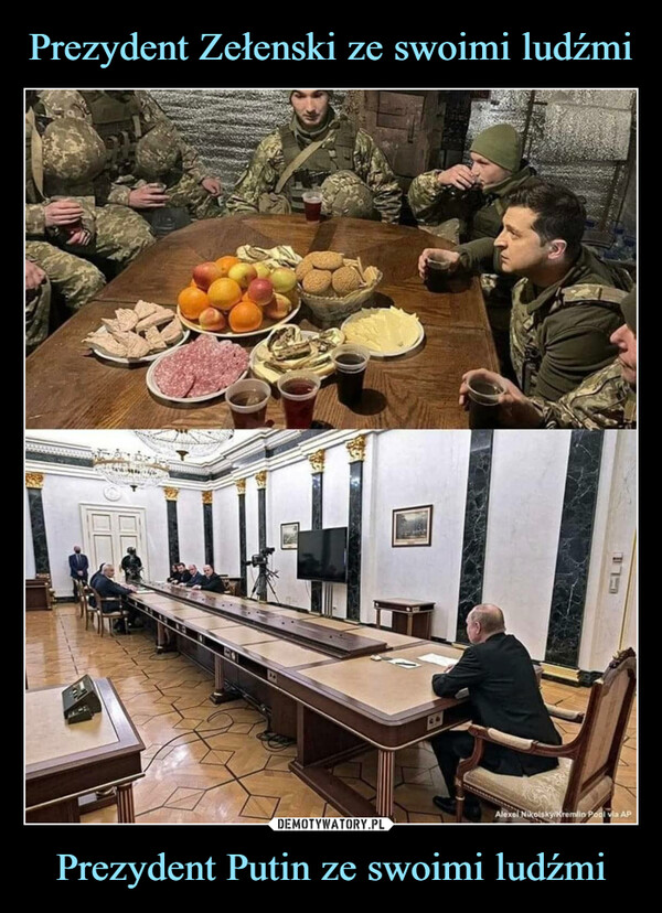 Prezydent Putin ze swoimi ludźmi –  