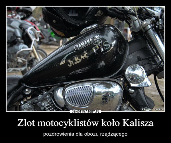 Zlot motocyklistów koło Kalisza – pozdrowienia dla obozu rządzącego 