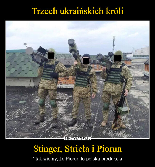 Stinger, Strieła i Piorun – * tak wiemy, że Piorun to polska produkcja 