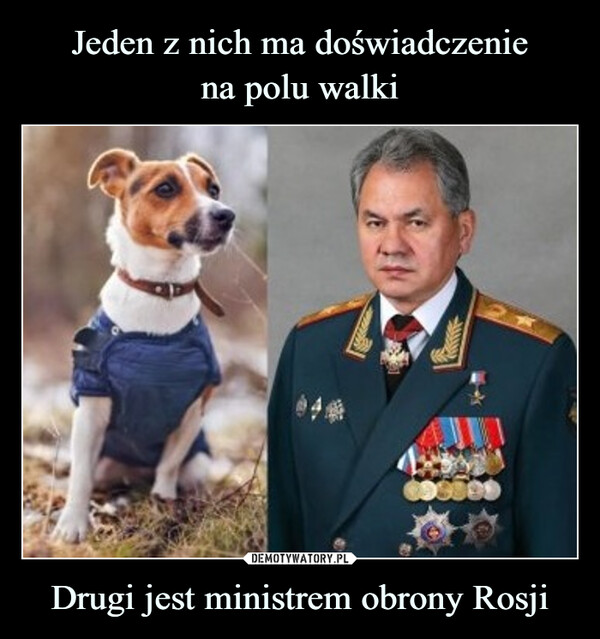 Drugi jest ministrem obrony Rosji –  