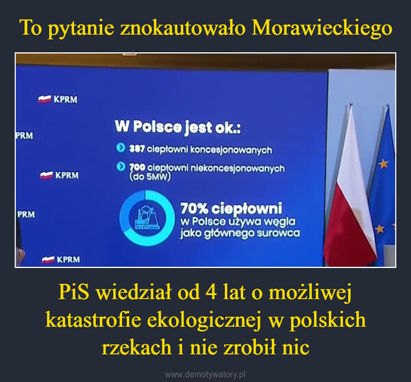 PiS wiedział od 4 lat o możliwej katastrofie ekologicznej w polskich rzekach i nie zrobił nic –  