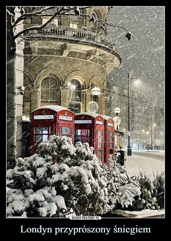 Londyn przyprószony śniegiem –  