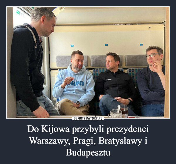 Do Kijowa przybyli prezydenci Warszawy, Pragi, Bratysławy i Budapesztu –  