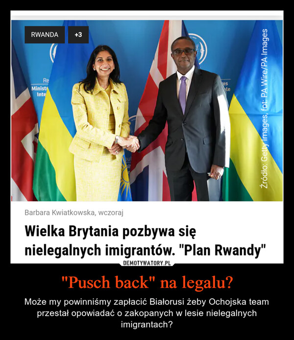 "Pusch back" na legalu?