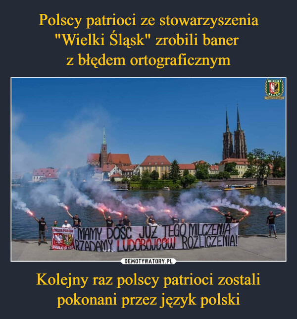 Kolejny raz polscy patrioci zostali pokonani przez język polski –  NELKA POLSHAWIELKI SILOWLOWELLAMAMY DOSC JUZ TEGO MILCZENIAARZADAMY LUDOBOJCOW ROZLICZENIA!WIELKILASSTOWARZYSZINE REC