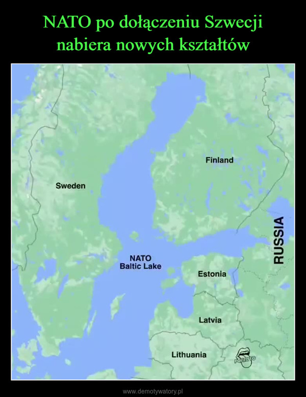 –  NATO po dołączeniu Szwecjinabiera nowych kształtówGermanySwedenNATOBaltic LakePolandFinlandEstoniaLatviaLithuaniaPOUR TORUSSIA